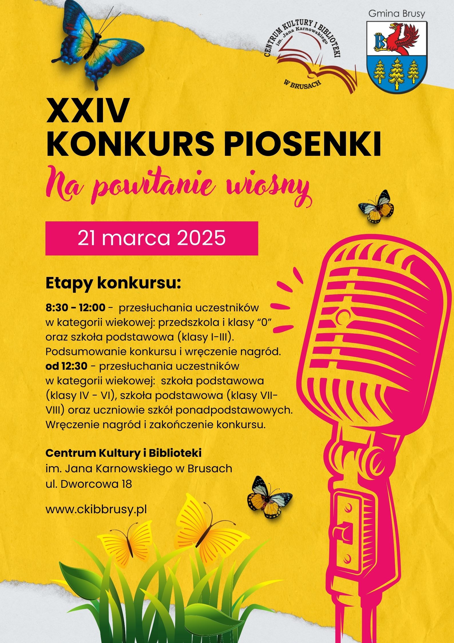 plakat konkurs piosenki 2025